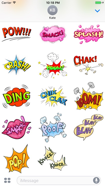 Comic Speech Bubble Stickers Vol 03