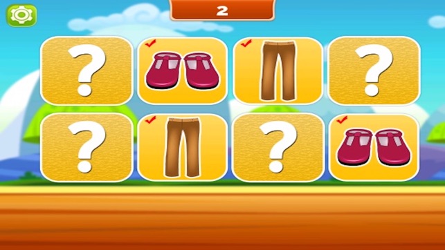 Matching Pairs Clothes-Flashcard Game For Toddlers(圖4)-速報App