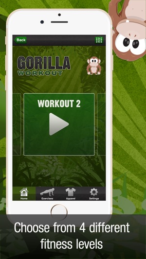 Gorilla Workout Lite: Bodyweight Fitness Program(圖2)-速報App