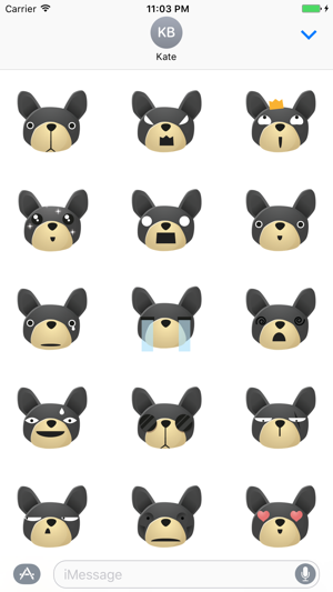 Sticker Me: Black Dog Faces(圖1)-速報App