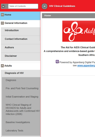 AfA HIV Clinical Guidelines screenshot 2