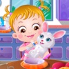 Baby Pet Care - Rabbit Bath,Feed Carrot ,Dress up