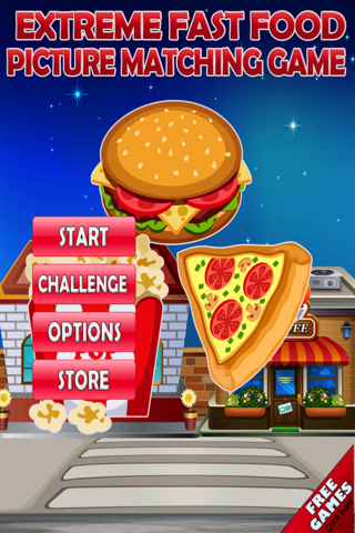 Extreme Fast-food Free Fall Picture Matching Game screenshot 4