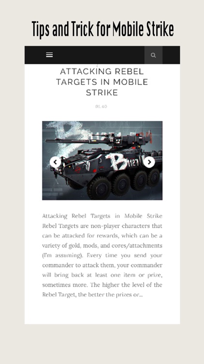 Guide for Mobile Strike - Strategies, Data, Video