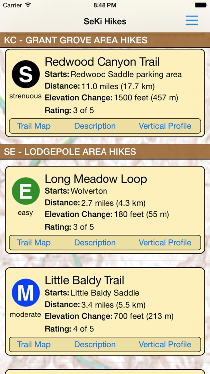 Hiking Sequoia/King Canyon National Parks