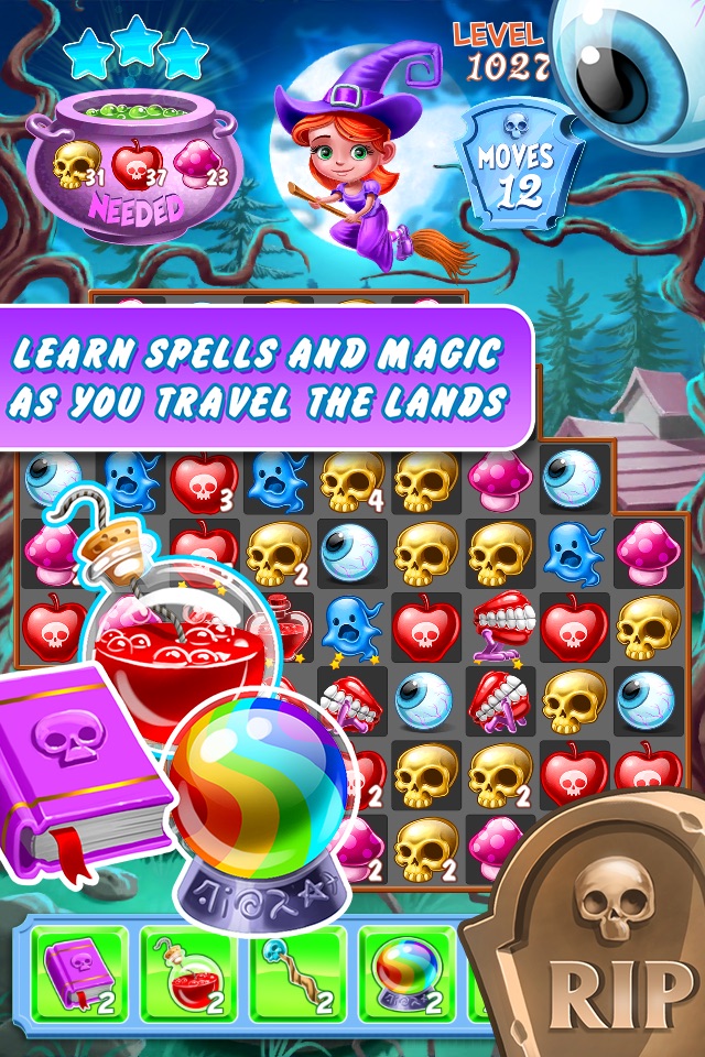 Creepy Crawly Kingdom - A Wicked Match 3 Puzzle screenshot 4