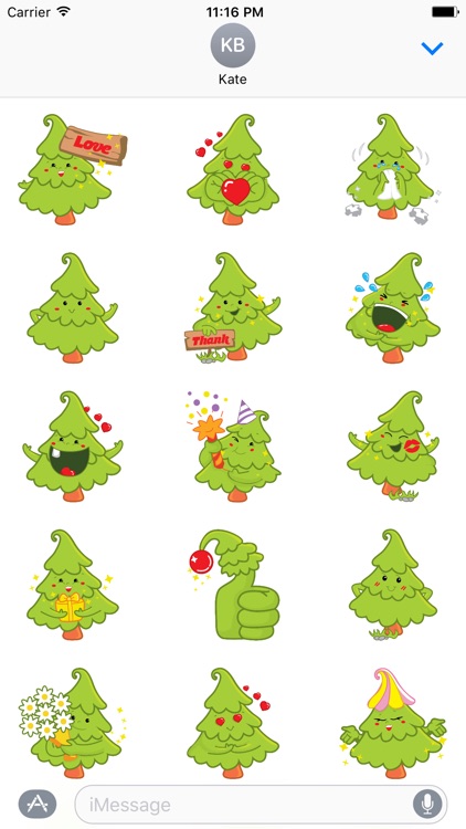 Xmas stickers - Christmas moji