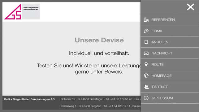 Galli + Siegenthaler Bauplanungen AG(圖2)-速報App