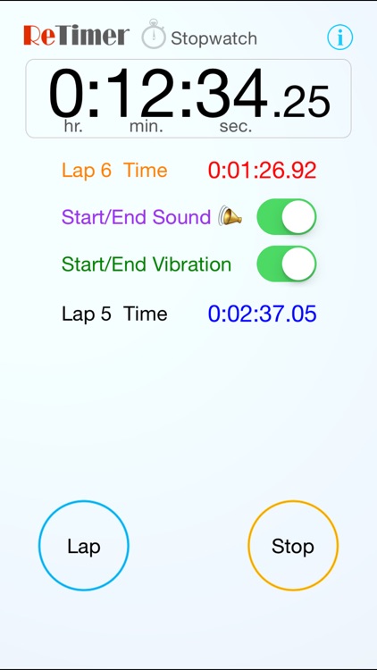 ReTimer - Repeatable Timer & Split-time Stopwatch