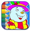 My Little Snow Man For Coloring Page Game Kids