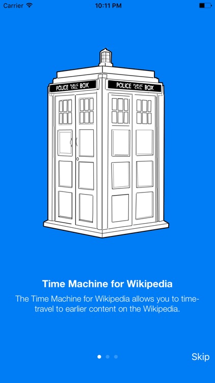 Time Machine for Wikipedia