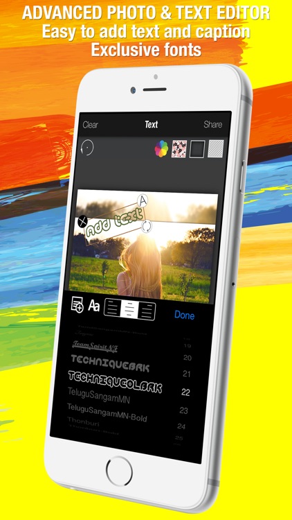 After Color - Easiest way to layout full size photo to Instagram with colorful border and stickers. screenshot-4