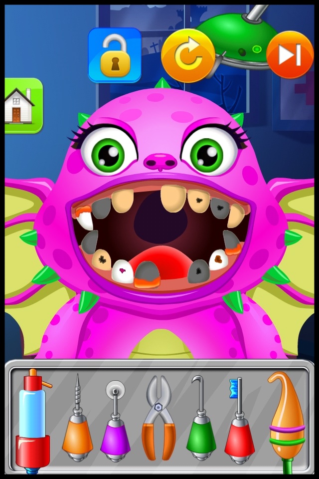 Monster Dentist Doctor Shave - Kid Games Free screenshot 4