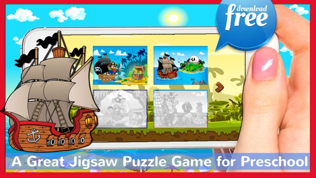 Pirates Jigsaw Puzzles Games For Kids & Toddlers!(圖4)-速報App