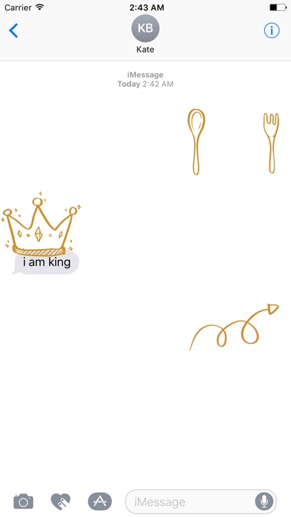 GOLd DOODLe II Stickers for iMessage screenshot-3