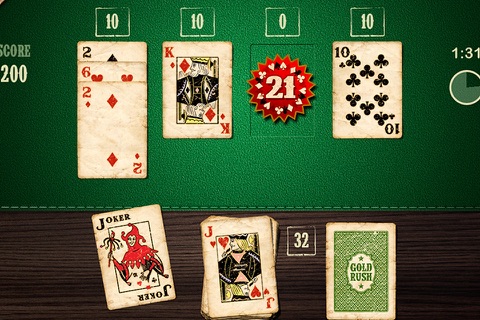 Blackjack classic and GoGo 21 Solitaire. screenshot 2