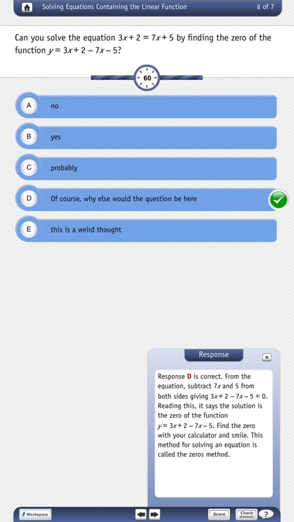 Solving Equations Containing the Core Functions screenshot-3