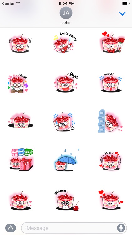 Smile Cupcake Sticker