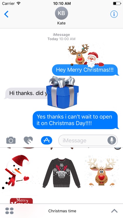 Christmas time stickers