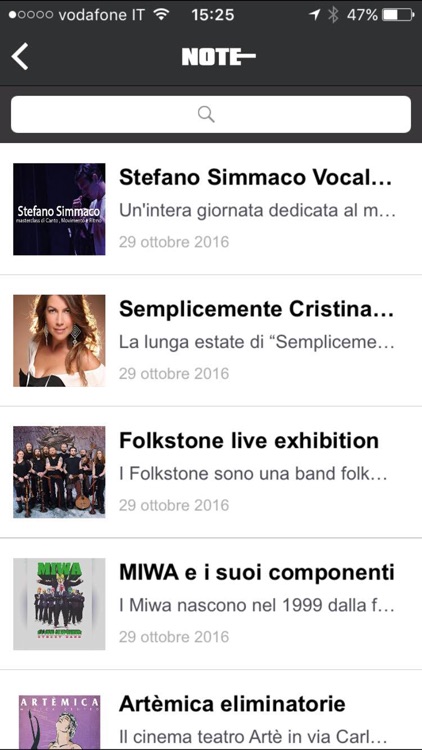 Note Eventi screenshot-3