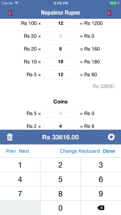 Cash Calculator - Money Counter