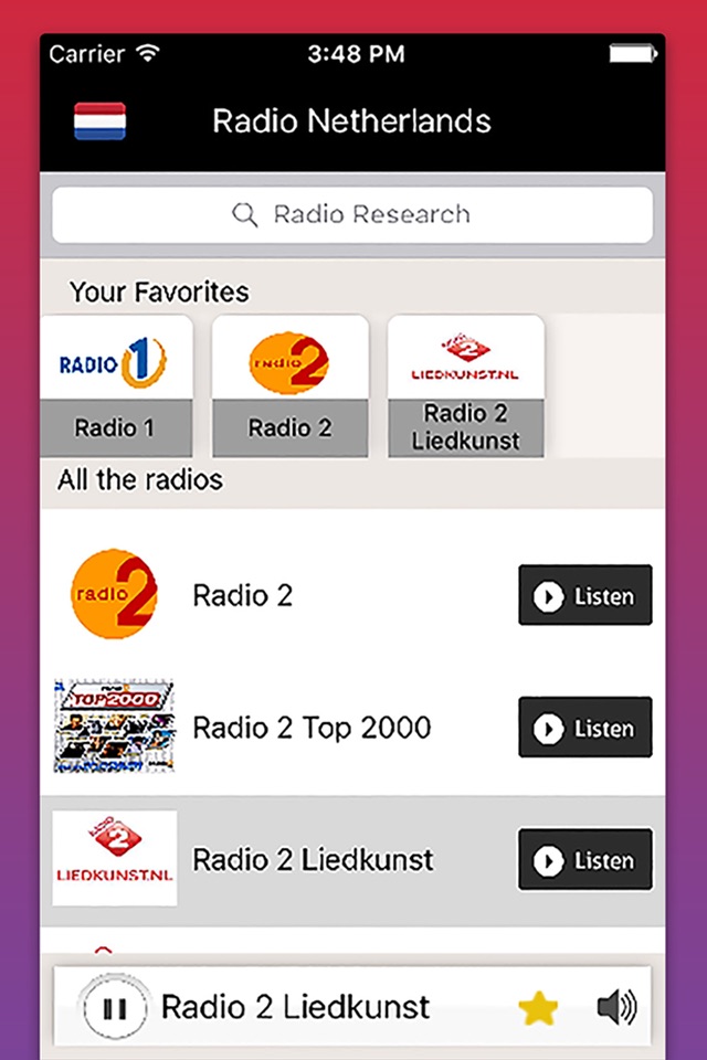 Radio Nederland - Radios NLD - Dutch music screenshot 3