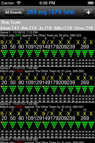 BowlSheet® screenshot 2