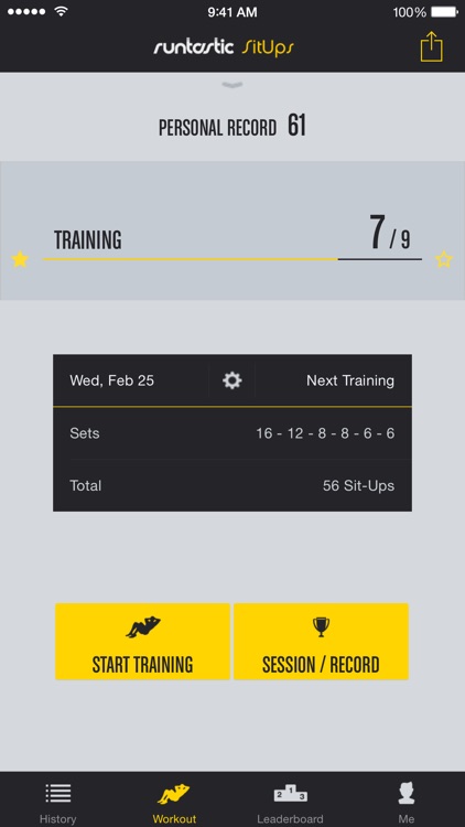 Runtastic Sit Ups PRO Ab Trainer & Counter screenshot-0