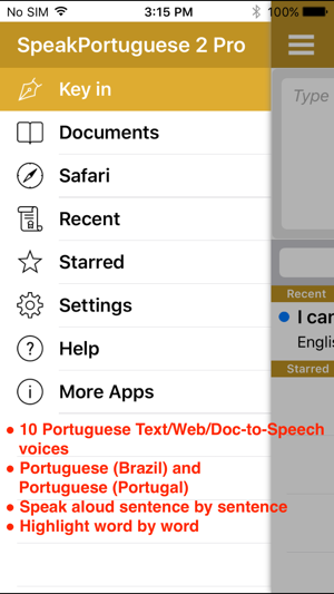 SpeakPortuguese 2 (10 Portuguese TTS)