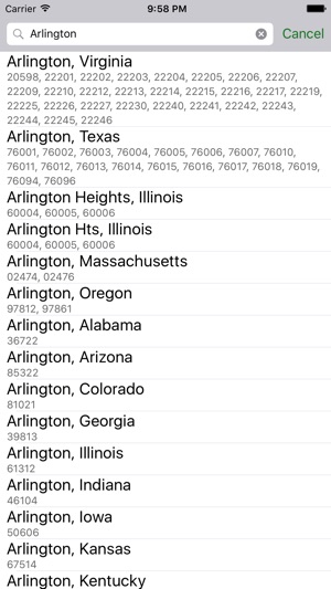 Zip Codes(圖2)-速報App