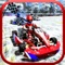 "snow rally-extreme kart racing offers you to knockout your rivals on snowy asphalt roads across treacherous mountains