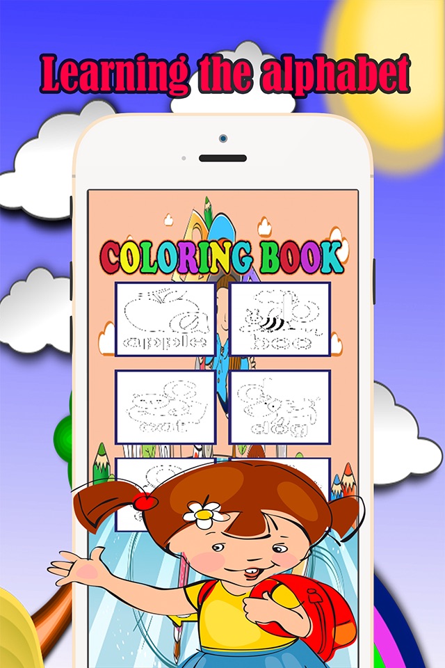 English Alphabet Coloring Book Fun Games For Kids screenshot 4
