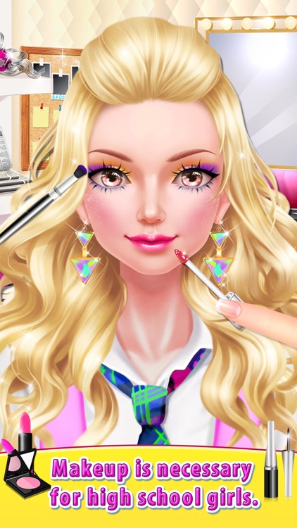 High School Girl - Dress Me Up: Face Change Game