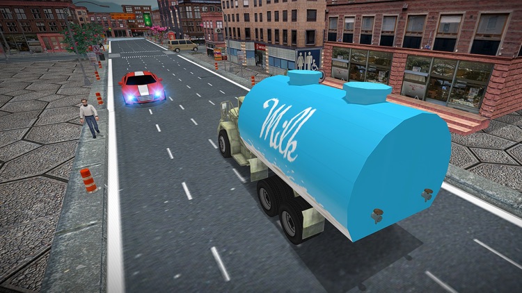 City Milk Supply Truck 3D