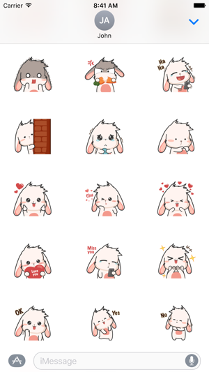 Rabbit Cute Sticker(圖2)-速報App