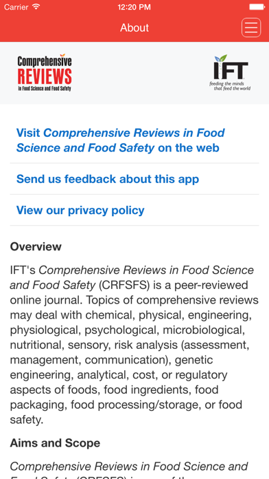 How to cancel & delete Comprehensive Reviews in Food Science and Food Safety from iphone & ipad 3