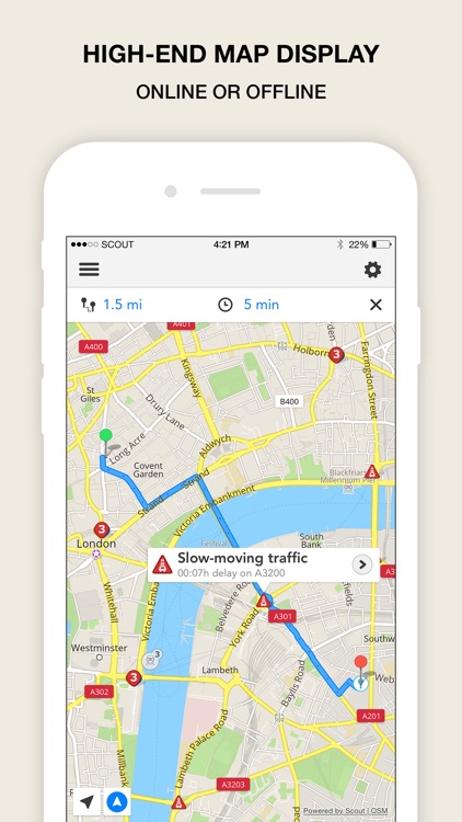 GPS Navigation, Maps & Traffic - Scout Nordics screenshot-3