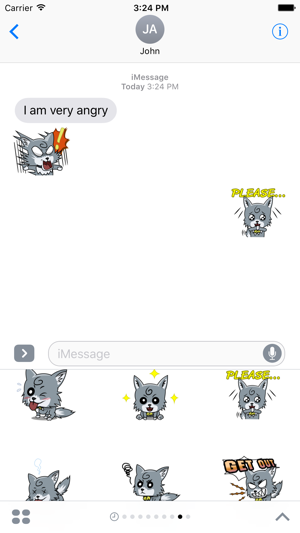 Cute Wolf Sticker For iMessages(圖4)-速報App