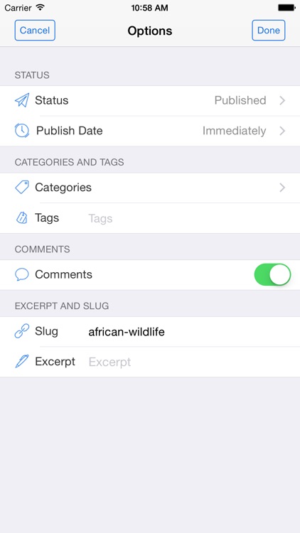 BlogTouch Pro (for Wordpress Blogging) screenshot-4