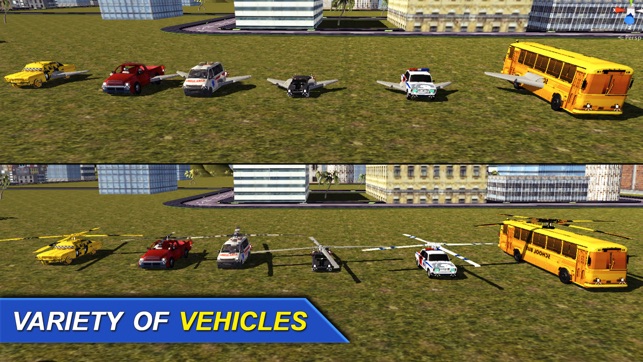 Futuristic Flying Car: Emergency Vehicle Parking(圖2)-速報App