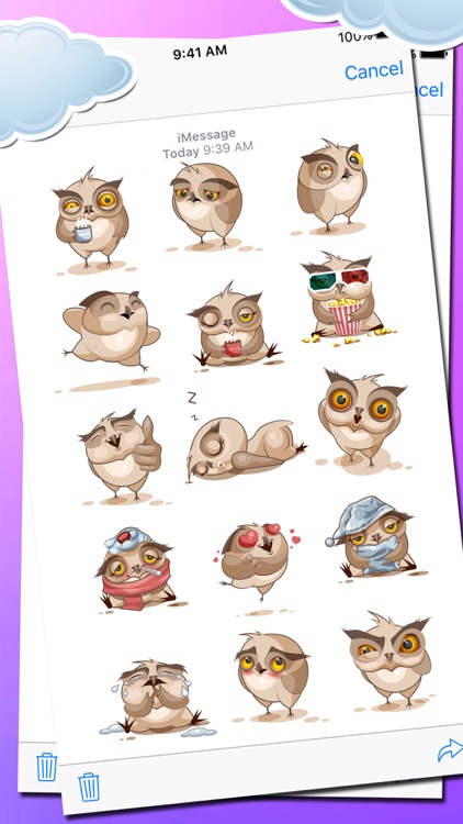 Cute Owl Stickers 2017