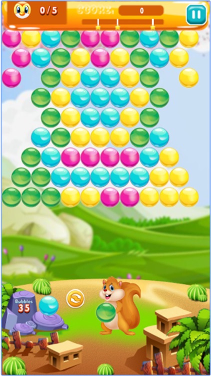 Bubble with Squirrel Trouble 2 : Shoot ,Burst & Pop bubbles in this free bubble shooter screenshot-4