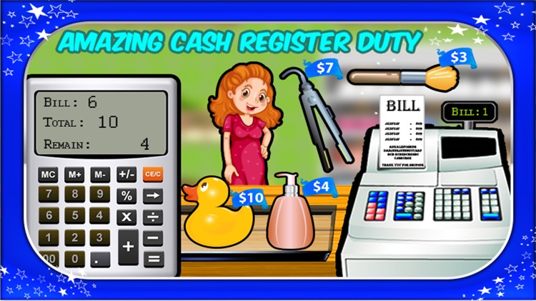 Supermarket Grocery Cashier- Cash Register Game