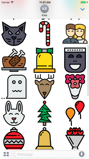 Holidays - Christmas, Halloween and More Stickers(圖4)-速報App