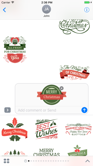 Merry christmas badges - Fx Sticker(圖3)-速報App