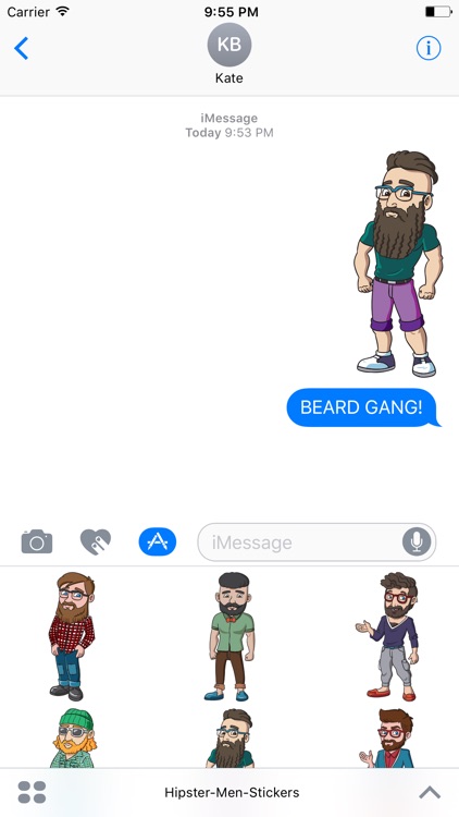 Hipster Men Stickers - Hippy Fashion Edition