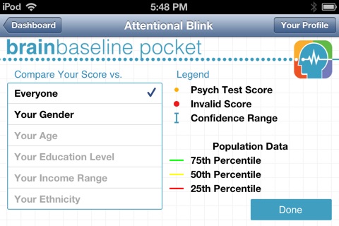 BrainBaseline screenshot 2