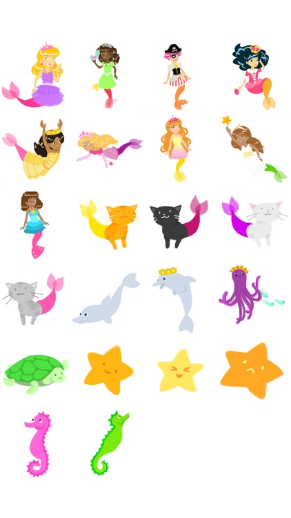 Mermaid Princess Stickers