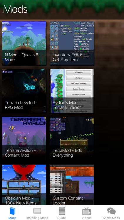 Mods for Terraria PC Edition- TerraPedia!
