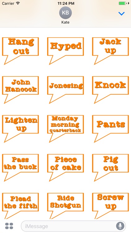 American Slang Stickers for iMessage